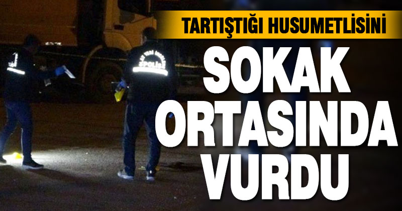 Tartıştığı husumetlisini vurdu