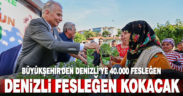 Büyükşehir’den Denizli’ye 40.000 fesleğen