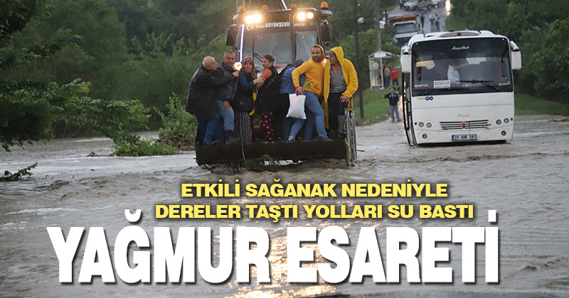 Denizli’de sağanak hayatı olumsuz etkiliyor