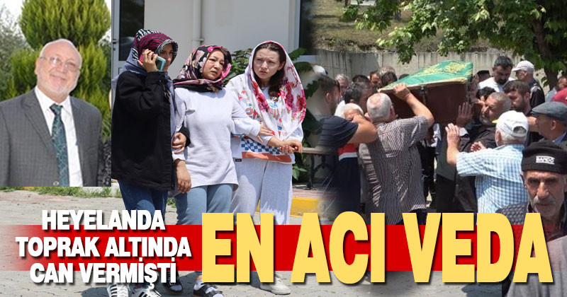 Çamurda kaybolan araçtan cansız bedeni çıkan yaşlı adam toprağa verildi