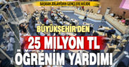 Büyükşehir’den 5 bin öğrenciye 25 milyon TL öğrenim yardımı