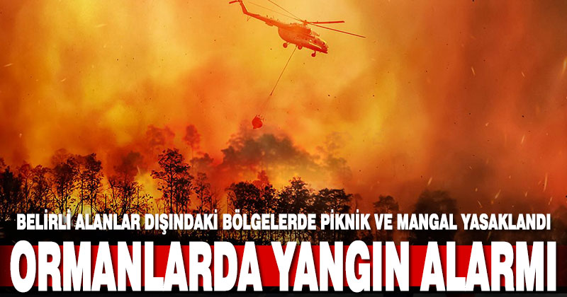 Ormanlık alanlarda sıkıyönetim. Piknik, mangal ve konaklama yasaklandı