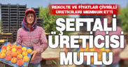 Talep artışı sonrası oluşan fiyatlar şeftali üreticisini memnun etti