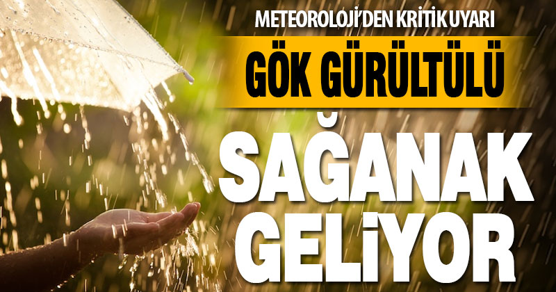 Denizli’de gök gürültülü sağanak yağışlara dikkat
