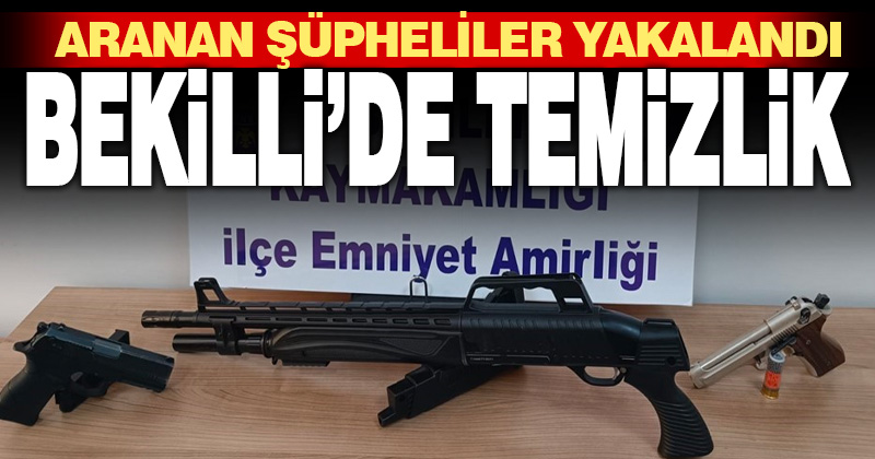 Bekilli’de 2 aranan şahıs yakalandı