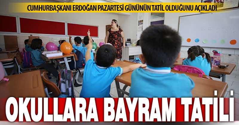 Cumhurbaşkanı Erdoğan’dan öğrencilere 1 günlük tatil müjdesi