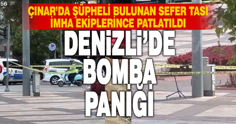 Denizli’de şüpheli paket patlatıldı
