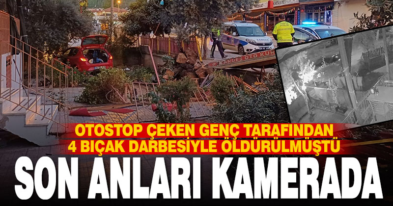 Taciz iddiasıyla bıçaklanarak öldürülen sürücünün kaza anı ortaya çıktı