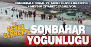 Beyaz cennet Pamukkale’de sonbahar yoğunluğu