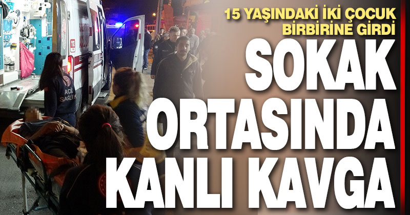Çocukların bıçaklı kavgasında kan aktı: 1 yaralı