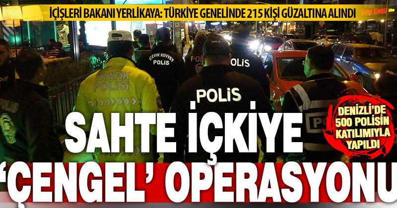 Denizli’de yüzlerce polisin katılımıyla ‘Çengel’ operasyonu düzenlendi
