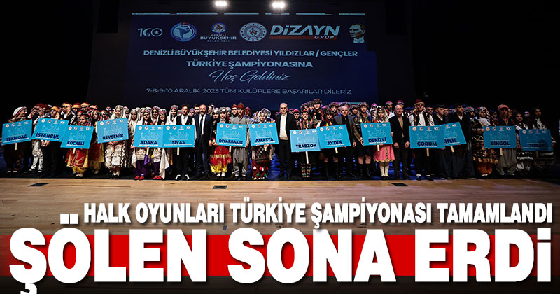 Halk Oyunları Türkiye Şampiyonası tamamlandı