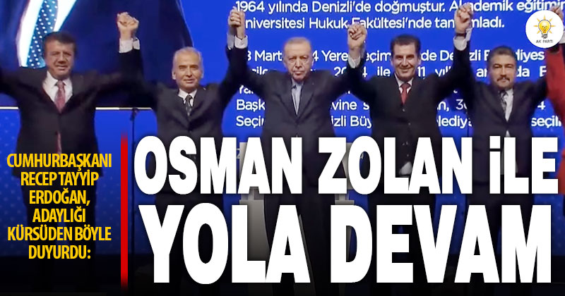 Cumhurbaşkanı Erdoğan, Başkan Zolan’ın yeniden adaylığını İstanbul’daki toplantıda duyurdu