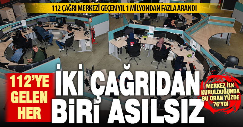Denizli’de 112 acil çağrı merkezine gelen her iki çağrıdan biri asılsız ya da gereksiz