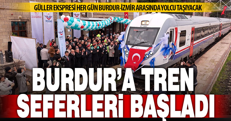 Güller Ekspresi Denizli-Burdur arasında yolcu taşıyacak
