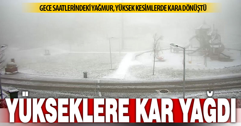 Denizli’nin yüksek kesimlerinde kar yağışı etkili oldu