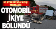 Denizli’de cumartesi meydana gelen iki ayrı kazada 3 kişi yaralandı