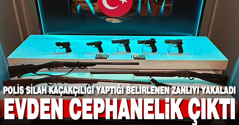 Evden cephanelik çıktı