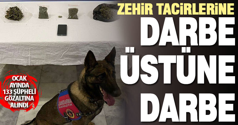 Denizli jandarması uyuşturucu tacirleri ve kaçakçılara göz açtırmıyor