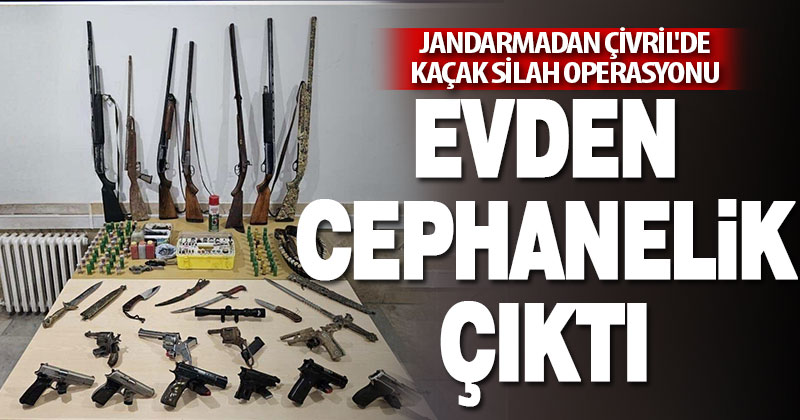 Jandarmadan Çivril’de kaçak silah operasyonu
