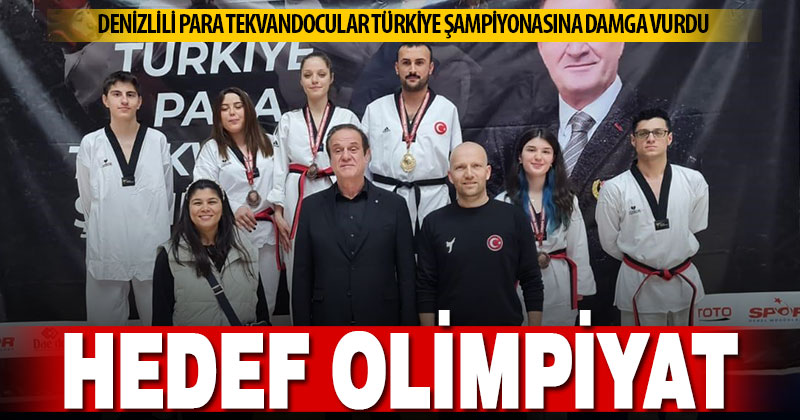Denizli’ye 4 madalya getiren sporcular gözünü olimpiyatlara dikti
