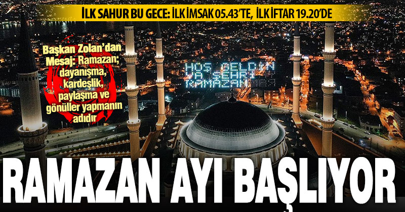 Ramazanın ilk iftarı yarın yapılacak