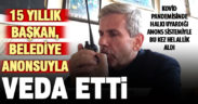 Acıpayam’ın 15 yıllık başkanı Hulusi Şevkan, halka belediye anonsuyla veda etti