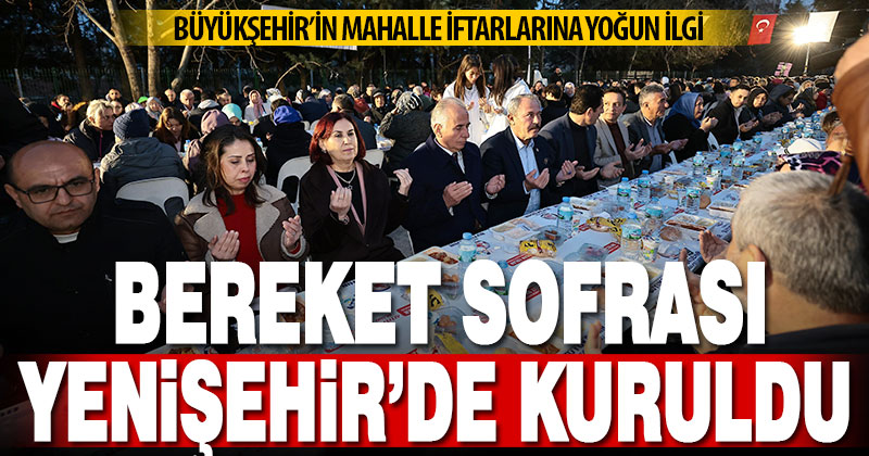 Büyükşehir’in mahalle iftarlarına yoğun ilgi