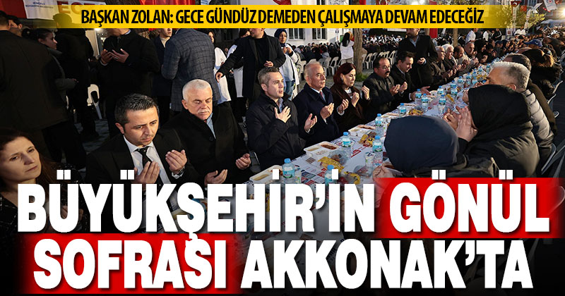 Büyükşehir’in gönül sofrası Akkonak’ta