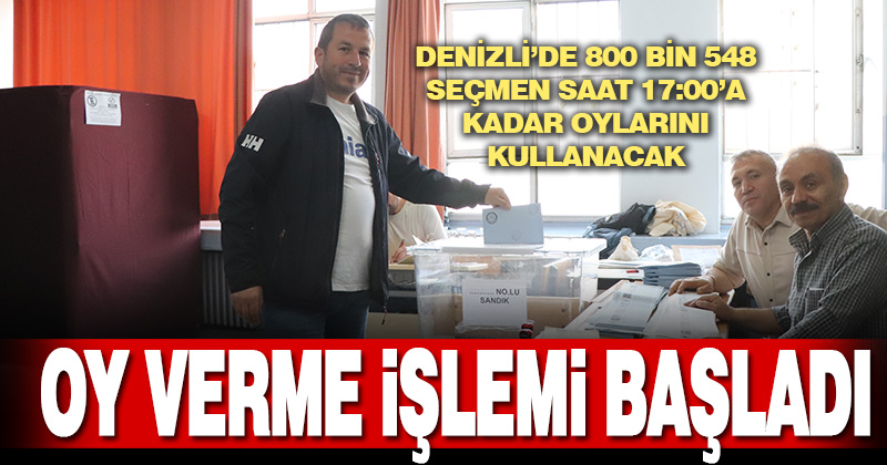 Denizli’de seçmenler oy kullanmaya başladı