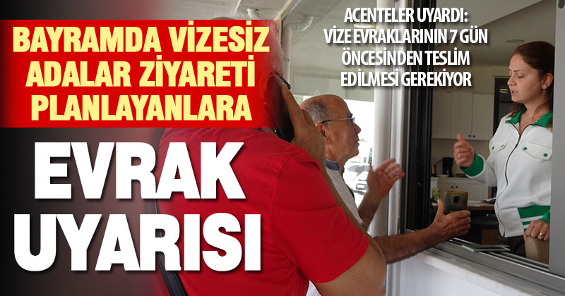 Adalar için kapıda vize uygulaması başladı