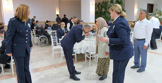Şehit yakınları ve gazilerle özel kutlama