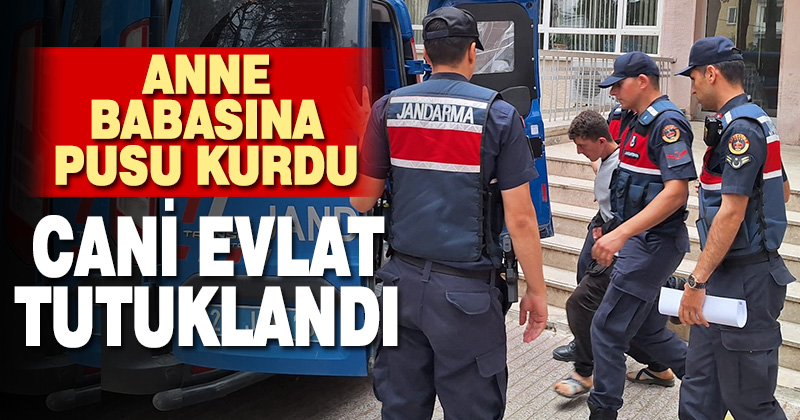 Anne babasına pusu kurup, cinayet ihbarı yapan evlat tutuklandı