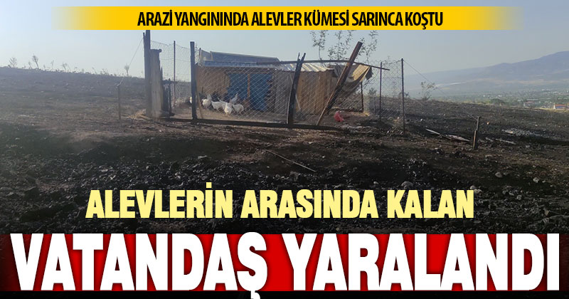 Alevlerin sardığı kümesteki hayvanları kurtarmak isterken yaralandı