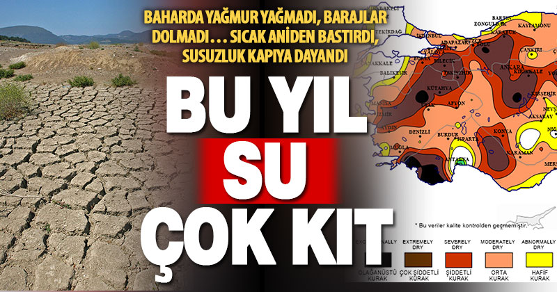 Kurak geçen bahar, kurak bir yaz bıraktı: Bu yıl su çok kıt