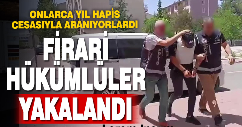 Denizli’de firari hükümlüler yakalandı