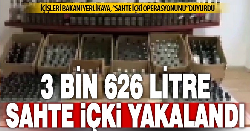 Denizli’de sahte içki üreticilerine operasyon
