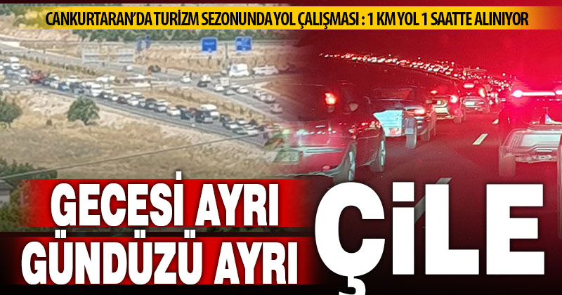 Cankurtaran’daki yol çalışması özellikle hafta sonları çileye dönüşüyor