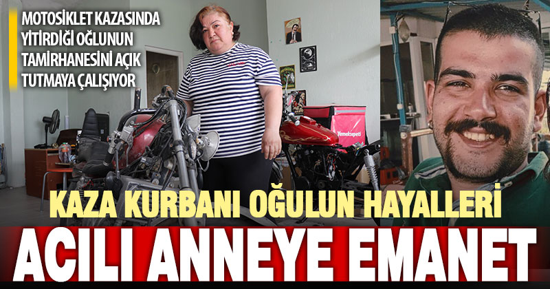 Oğlunun vefatından 6 ay önce açtığı tamirhaneyi ayakta tutmaya çalışıyor