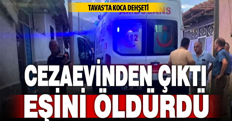 Cezaevinden çıkan koca 3 çocuk annesi eşini öldürdü