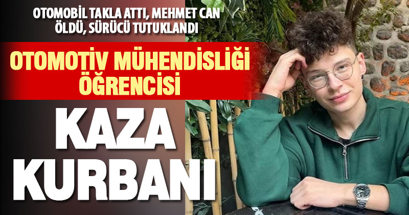 PAÜ Otomotiv mühendisliği öğrencisi kazada öldü