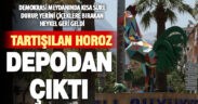 Daha önce kısa süre kullanılan horoz heykeli depodan çıkarılıp kaidesine yerleştirildi
