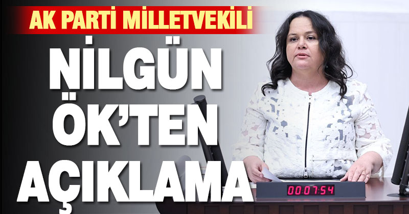 Ak Parti Milletvekili Nilgün Ök’ten açıklama