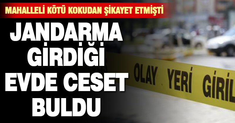 Jandarma girdiği evde ceset buldu