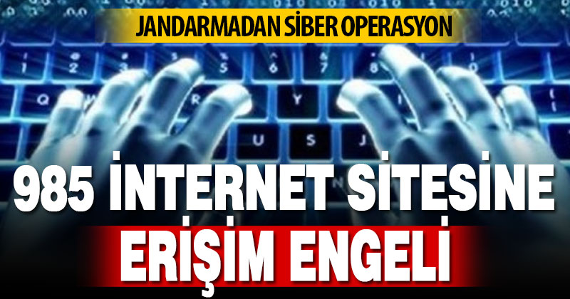 Jandarmadan siber operasyon