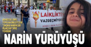 Denizlili sivil toplum örgütleri Narin ve çocuk cinayetlerine karşı yürüdü