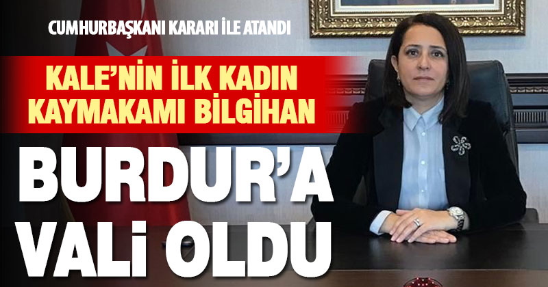 Burdur’un yeni valisi Tülay Baydar Bilgihan şehre atanan ilk kadın vali oldu