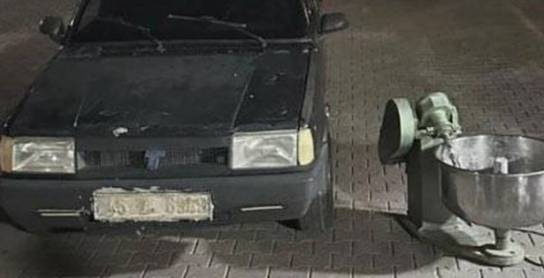 Hırsızları çamurlu plaka da kurtarmadı