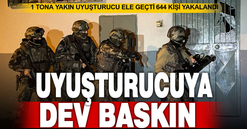 Denizli ile birlikte 57 ilde düzenlenen operasyonda 644 kişi yakalandı