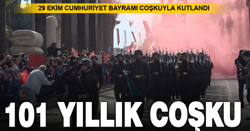 Denizli’de Cumhuriyetin 101. yılı coşkuyla kutlandı